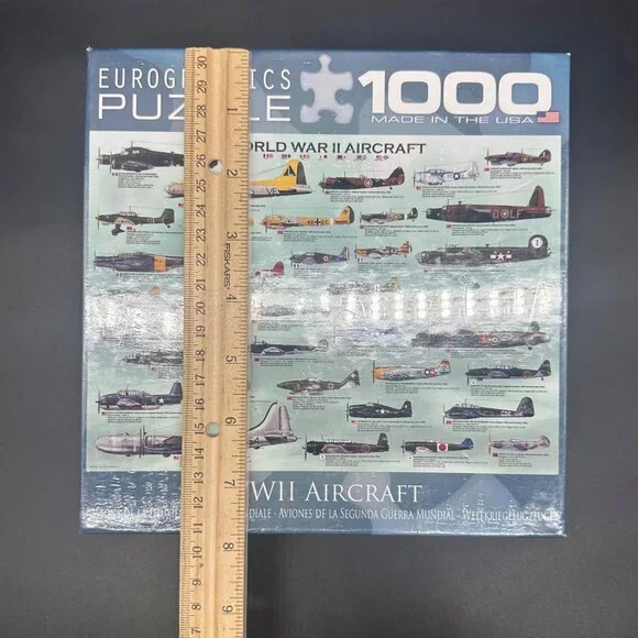 1000 Piece Jigsaw Puzzle World War II Aircraft Eurographics USA Military - Picture 6 of 8